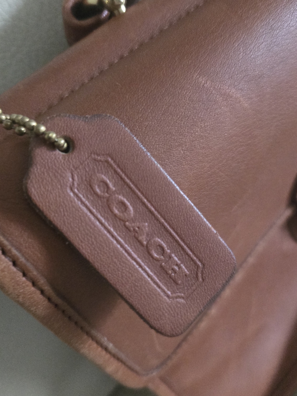 Coach Vintage Brown Leather Briefcase Crossbody 9927 - Picture 9 of 16